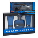 MUSTANG AZUL SET + CARRO FORD MUSTANG 1/24 DARK HORSE caballero